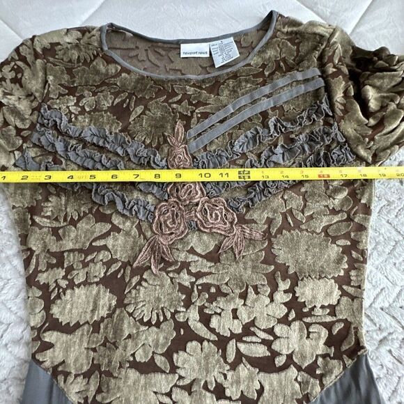 Vintage Gothic Romantic Boho Embroidered Witchy Rayon Newport News 8 - Picture 13 of 15